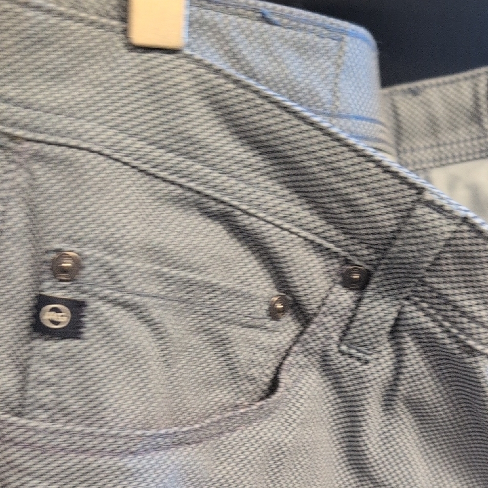 AG Adriano Goldschmied Men's Gray Straight Jeans - Picture 4 of 8